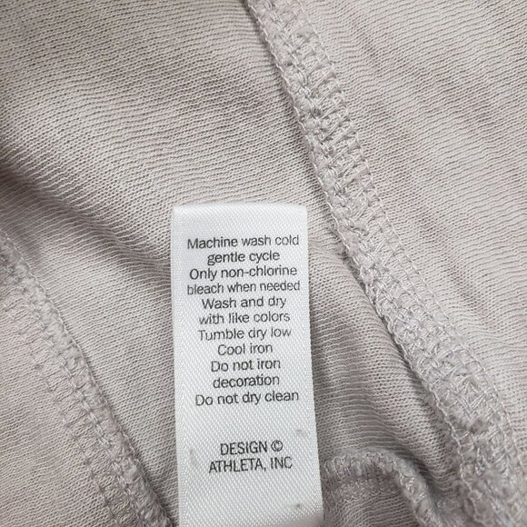 Athleta Eco Wash Turtleneck Sweatshirt Dress Womens XS Pullover Tunic - Picture 9 of 10